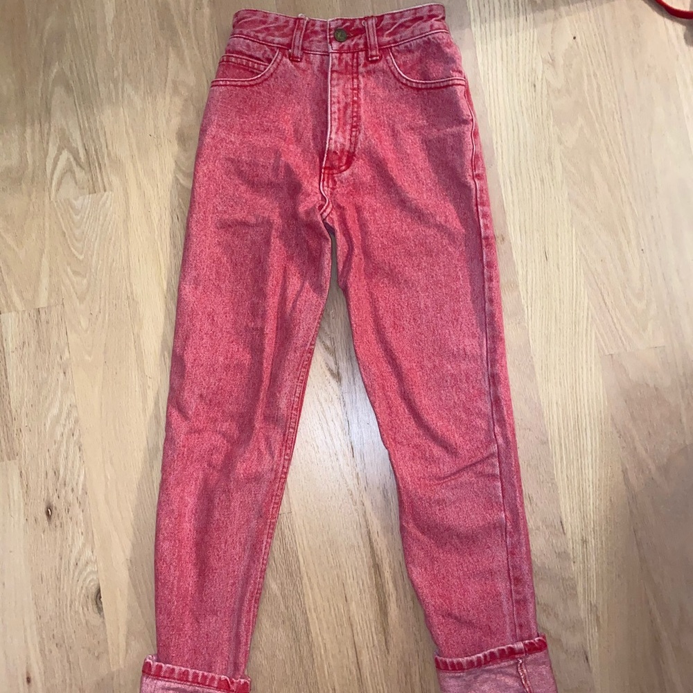 Red GUESS vintage jeans - Picture 3 of 3